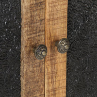 vidaXL Aparador 60x35x75 cm madeira de mangueira áspera