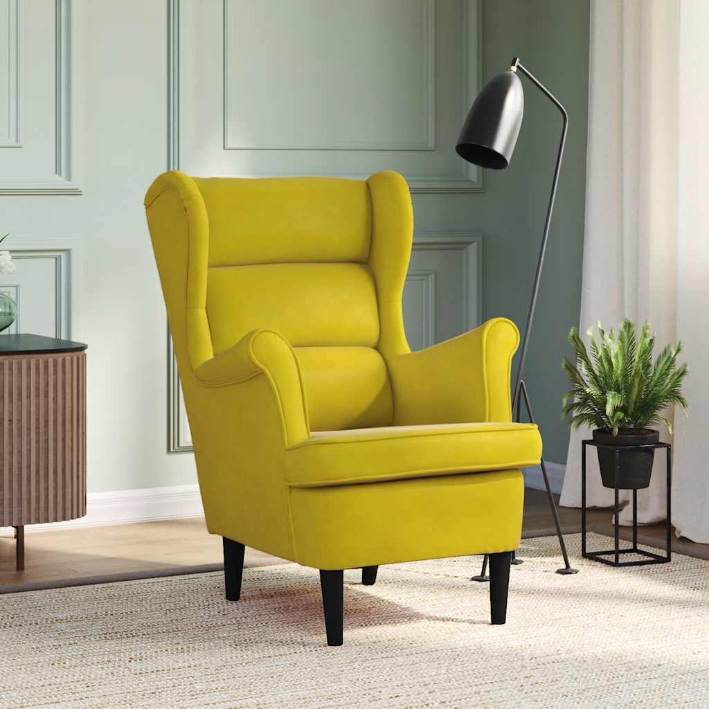vidaXL Poltrona de descanso com banco veludo azul