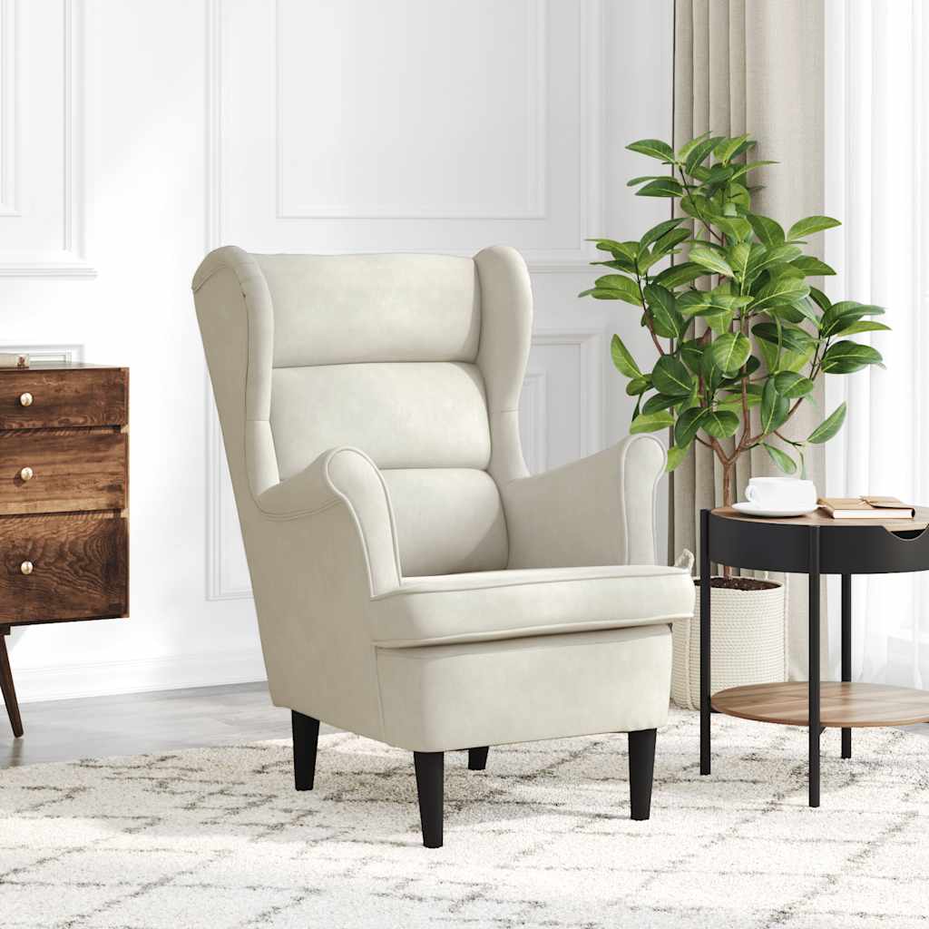 vidaXL Poltrona de descanso com banco veludo azul