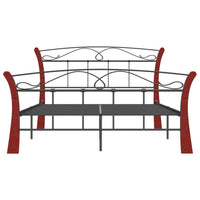 vidaXL Estrutura de cama 120x200 cm metal preto