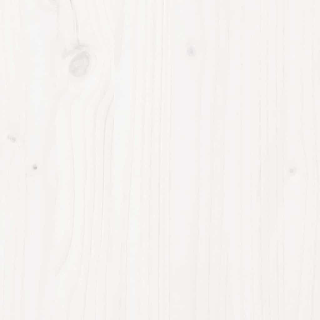 vidaXL 8 pcs conjunto sofás de jardim pinho maciço branco