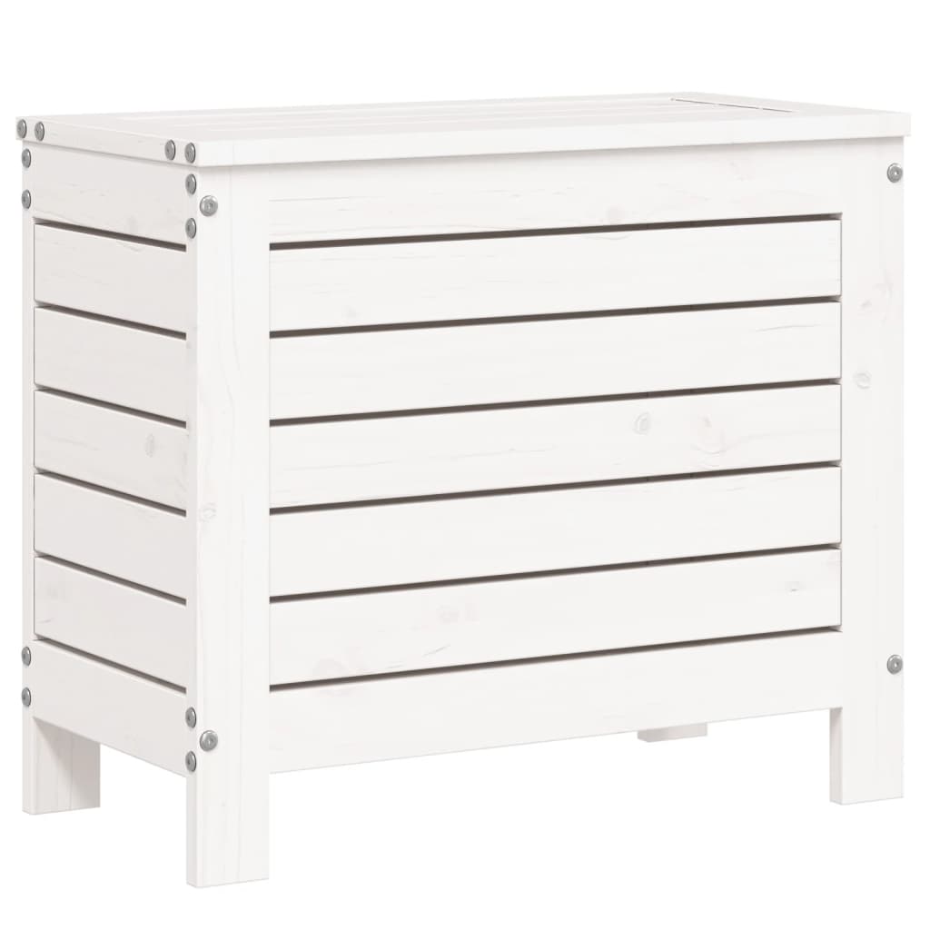 vidaXL 10 pcs conjunto sofás de jardim madeira de pinho maciço branco