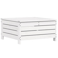 vidaXL 10 pcs conjunto sofás de jardim madeira de pinho maciço branco
