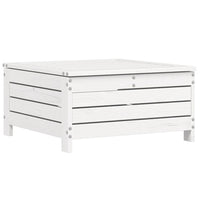 vidaXL 6 pcs conjunto sofás de jardim madeira de pinho maciça branco