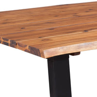 vidaXL Mesa de jantar 170x90x75 cm madeira de acácia maciça