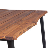 vidaXL Mesa de jantar 170x90x75 cm madeira de acácia maciça
