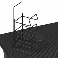 vidaXL Secretária de gaming c/ pernas em forma de Y 110x60x75 cm preto