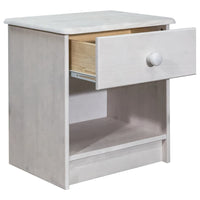 vidaXL Mesa de cabeceira 41x30x42 cm madeira de pinho maciça