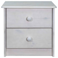 vidaXL Mesa de cabeceira 43x34x40 cm madeira de pinho maciça