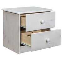 vidaXL Mesa de cabeceira 43x34x40 cm madeira de pinho maciça