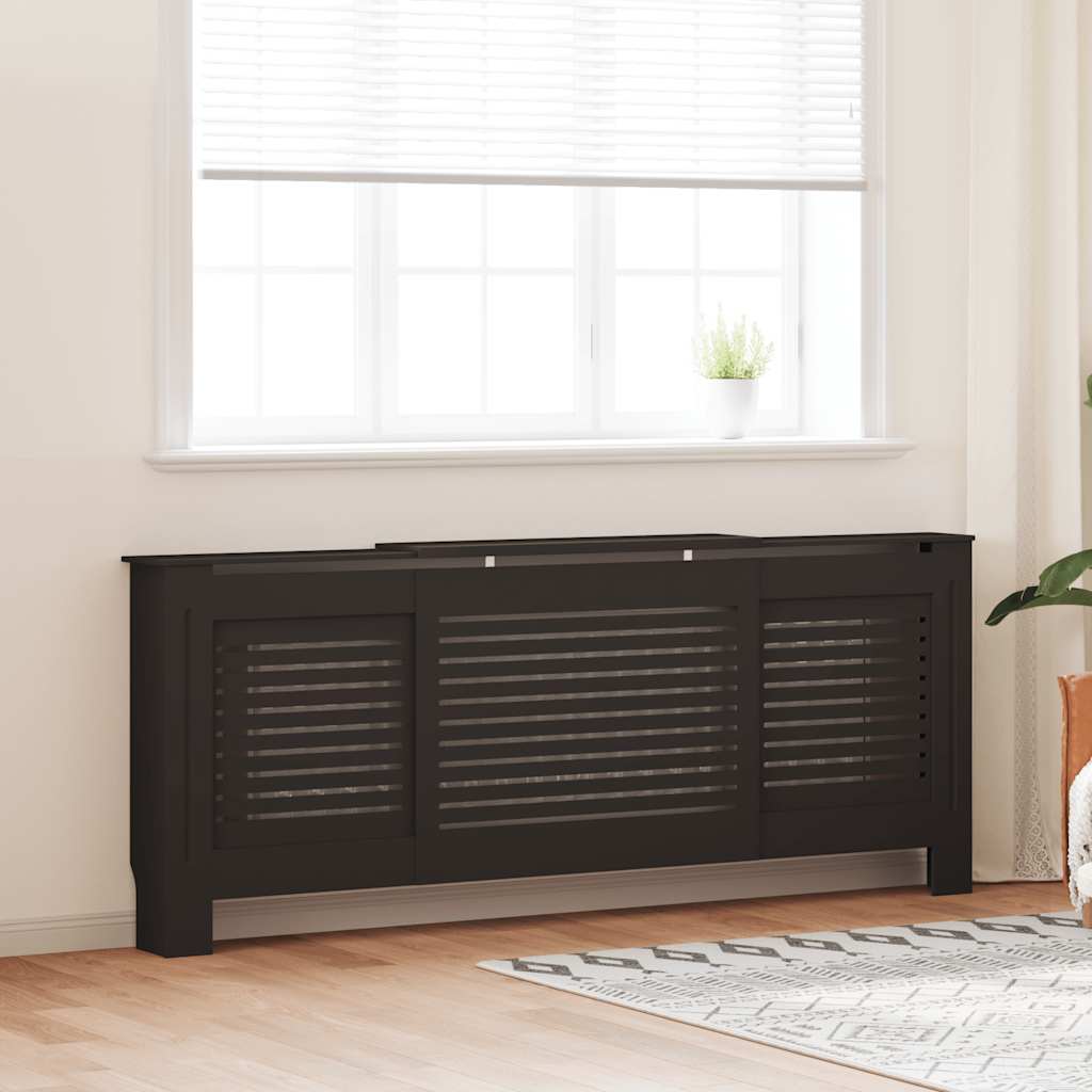 vidaXL Cobertura de radiador 112x19x81,5 cm MDF branco