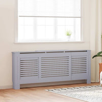 vidaXL Cobertura de radiador 112x19x81,5 cm MDF branco