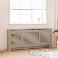 vidaXL Cobertura de radiador 112x19x81,5 cm MDF branco
