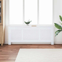 vidaXL Cobertura de radiador 112x19x81,5 cm MDF branco