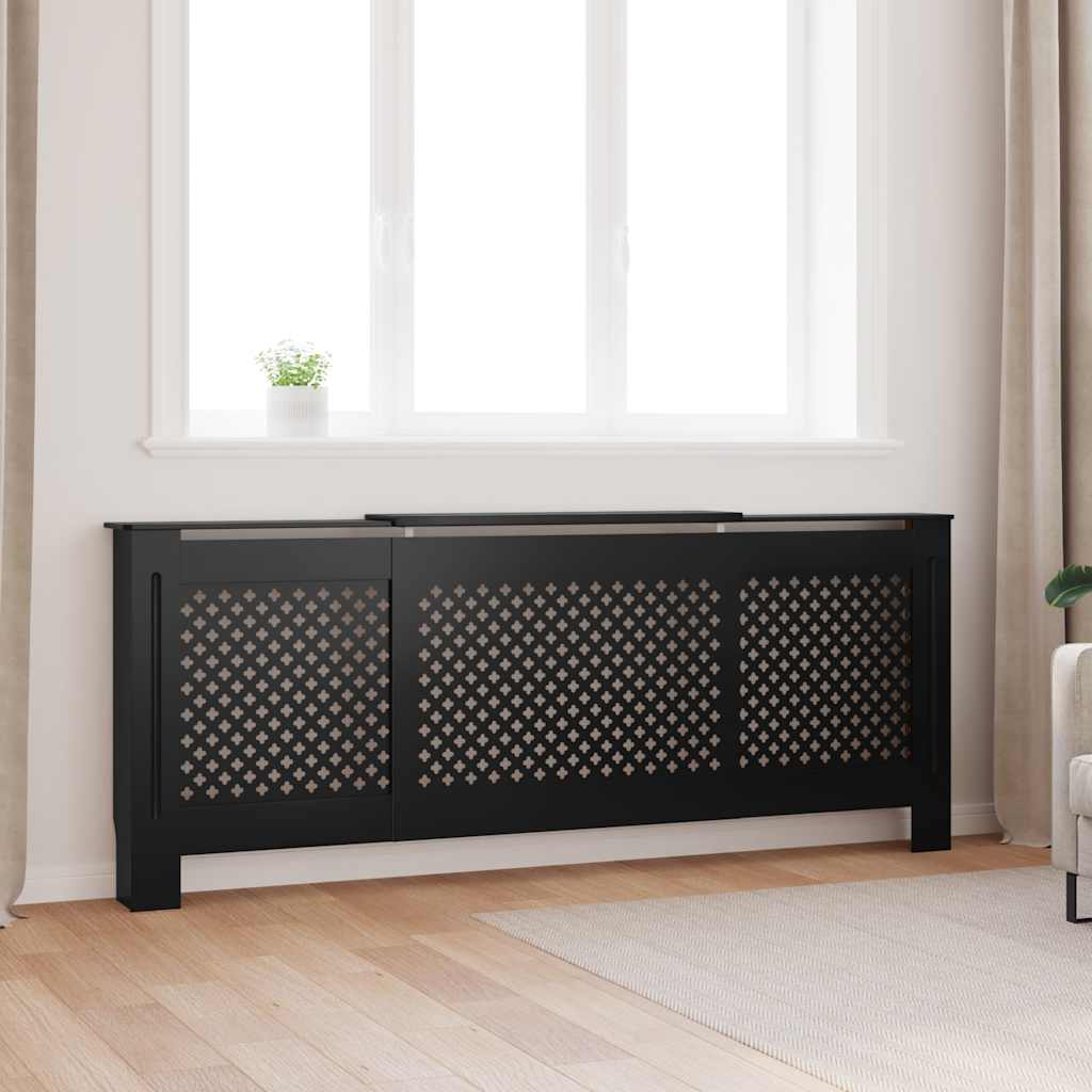 vidaXL Cobertura de radiador 112x19x81,5 cm MDF branco