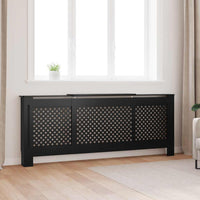 vidaXL Cobertura de radiador 112x19x81,5 cm MDF branco