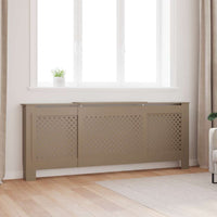vidaXL Cobertura de radiador 112x19x81,5 cm MDF branco