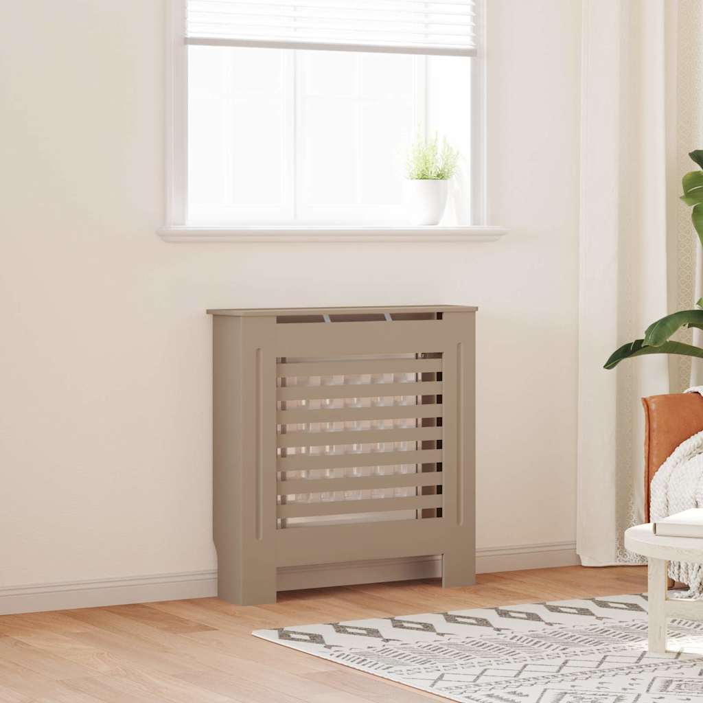 vidaXL Cobertura de radiador 112x19x81,5 cm MDF branco