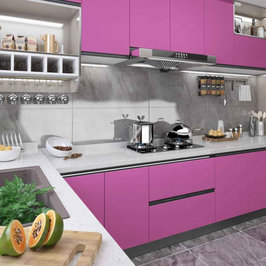 vidaXL Autocolante para móveis 500x90 cm PVC branco