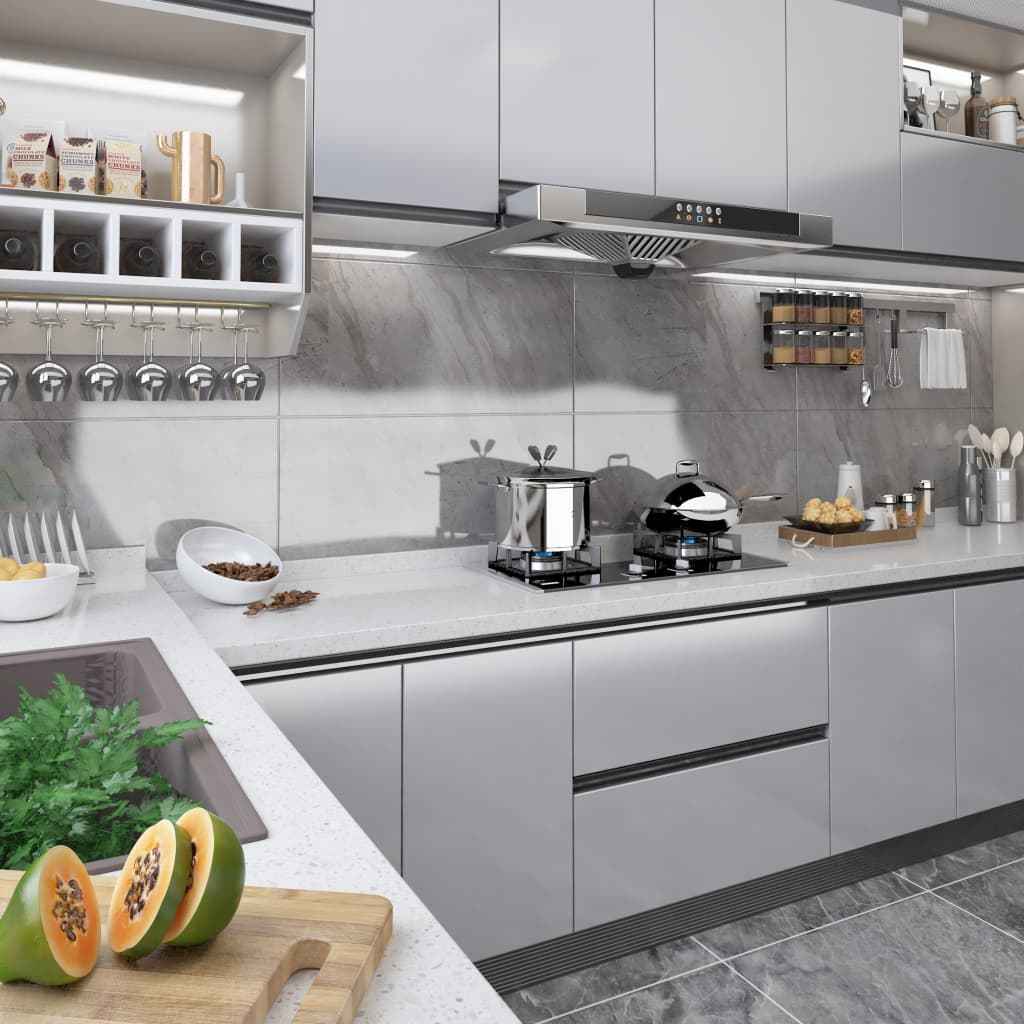 vidaXL Autocolante para móveis 500x90 cm PVC branco