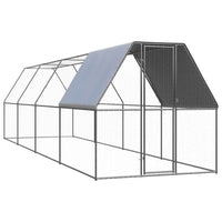 vidaXL Galinheiro de exterior 2x2x2 m aço galvanizado