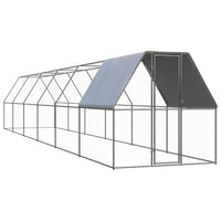vidaXL Galinheiro de exterior 2x2x2 m aço galvanizado