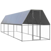 vidaXL Galinheiro de exterior 2x2x2 m aço galvanizado