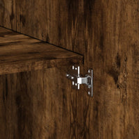 vidaXL Armário alto 80x42,5x249cm derivados de madeira carvalho fumado