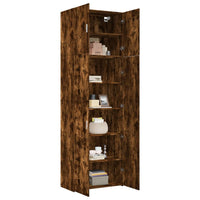 vidaXL Armário alto 80x42,5x249cm derivados de madeira carvalho fumado