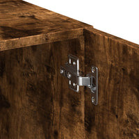 vidaXL Armário alto 80x42,5x249cm derivados de madeira carvalho fumado