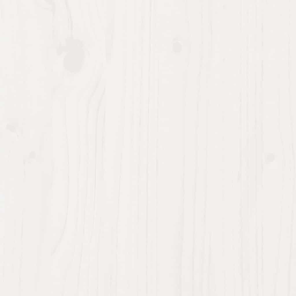 vidaXL Conj. sofá-cama e banco c/ telhado 80x200cm pinho maciço branco