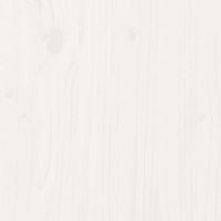 vidaXL Conj. sofá-cama e banco c/ telhado 80x200cm pinho maciço branco