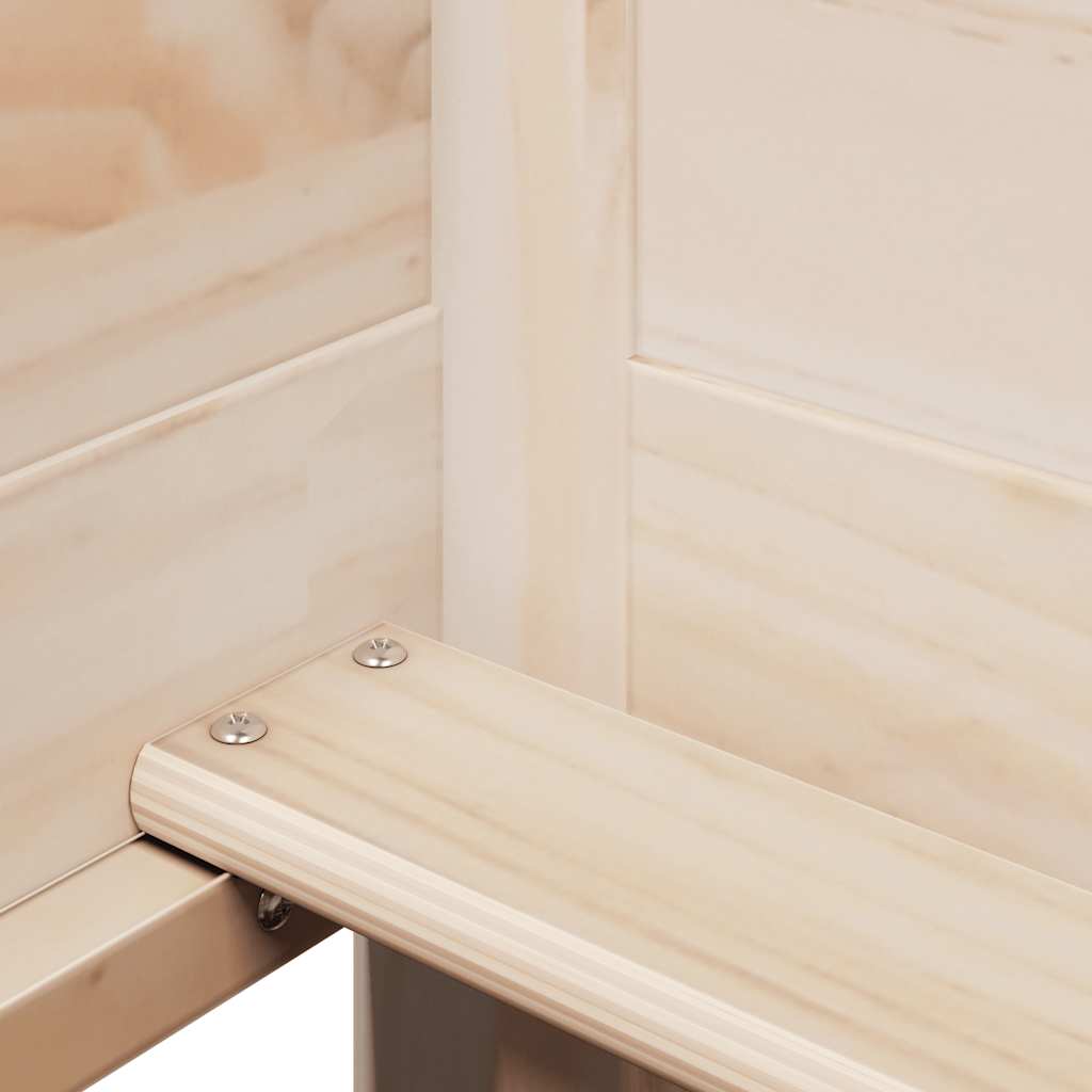 vidaXL Sofá-cama com telhado 80x200 cm madeira de pinho maciça