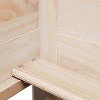 vidaXL Sofá-cama com telhado 80x200 cm madeira de pinho maciça