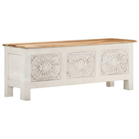 vidaXL Caixa de arrumação 110x30x40 cm madeira de acácia maciça