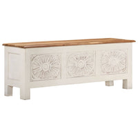 vidaXL Caixa de arrumação 110x30x40 cm madeira de acácia maciça