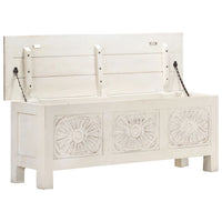 vidaXL Caixa de arrumação 110x30x40 cm madeira de acácia maciça