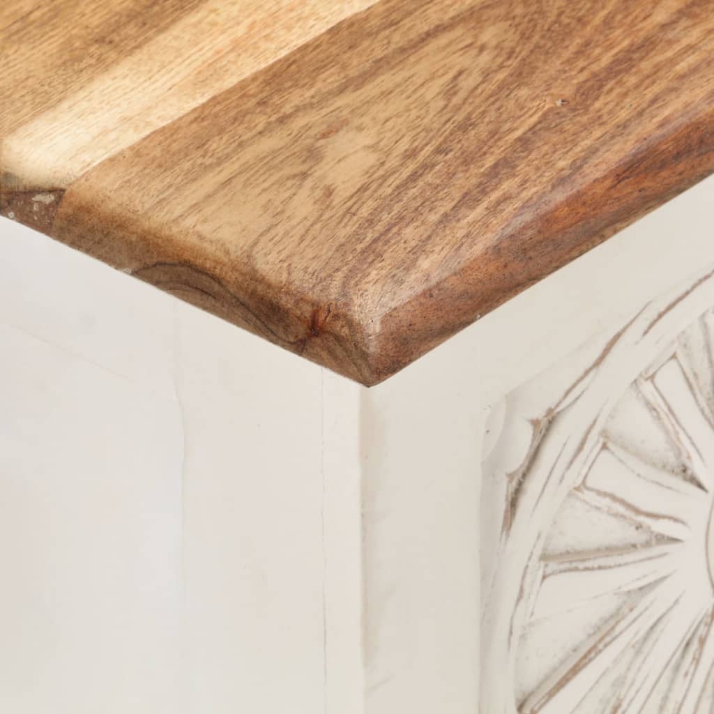 vidaXL Caixa de arrumação 110x30x40 cm madeira de acácia maciça