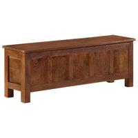 vidaXL Caixa de arrumação 110x30x40 cm madeira de mangueira maciça