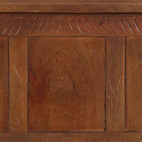 vidaXL Caixa de arrumação 110x30x40 cm madeira de mangueira maciça