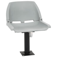 vidaXL Assentos de barco 2 pcs encosto dobrável 41x51x48 cm cinzento