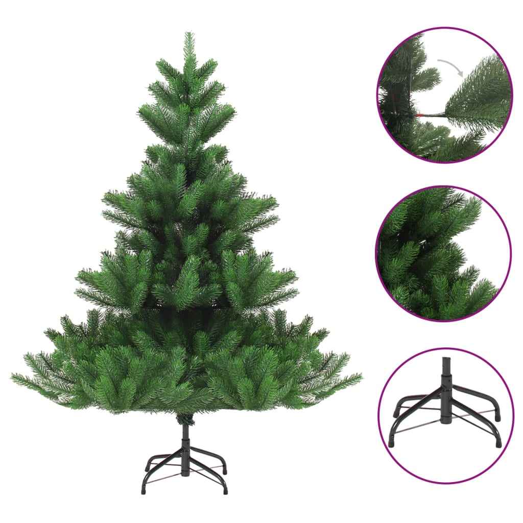 vidaXL Árvore de Natal artificial 210 cm abeto caucasiano verde