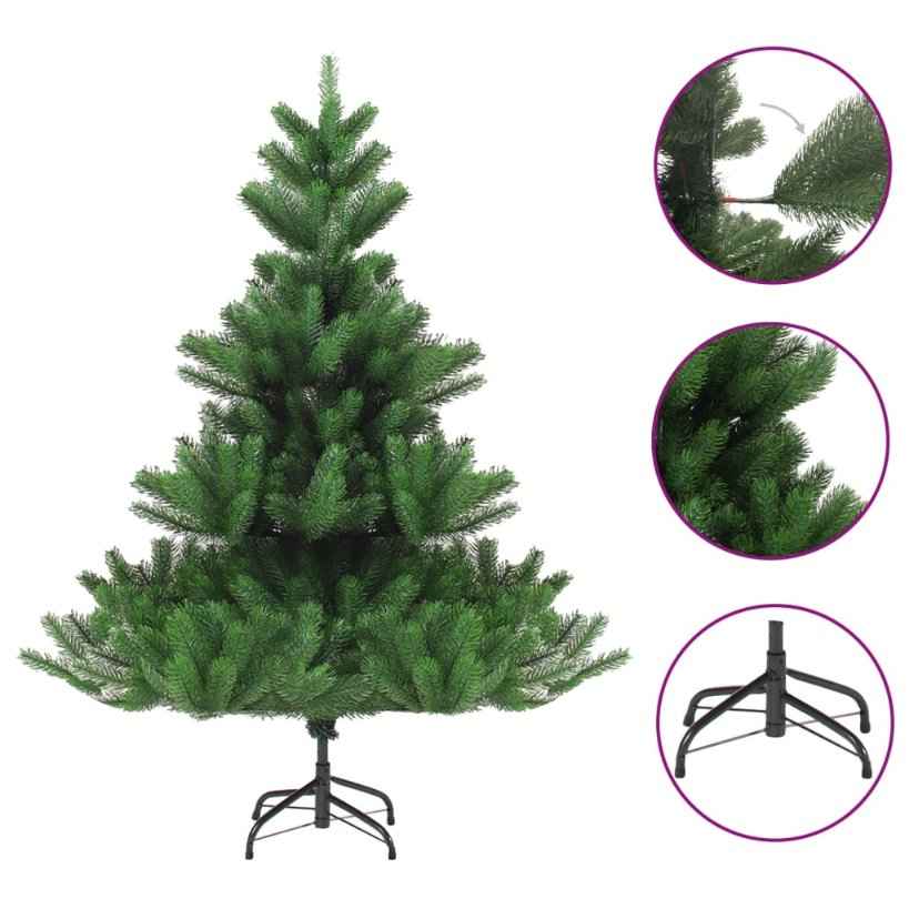vidaXL Árvore de Natal artificial 210 cm abeto caucasiano verde
