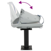 vidaXL Assento de barco com pedestal rotativo a 360°