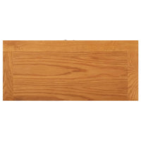 vidaXL Armário de arrumação 50x22x110 cm madeira de carvalho maciça