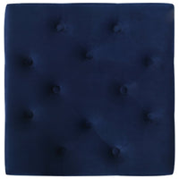 vidaXL Banco 60x60x36 cm veludo azul-marinho