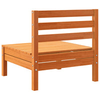 vidaXL 8pcs conj. sofás jardim c/ almofadões pinho maciço castanho mel