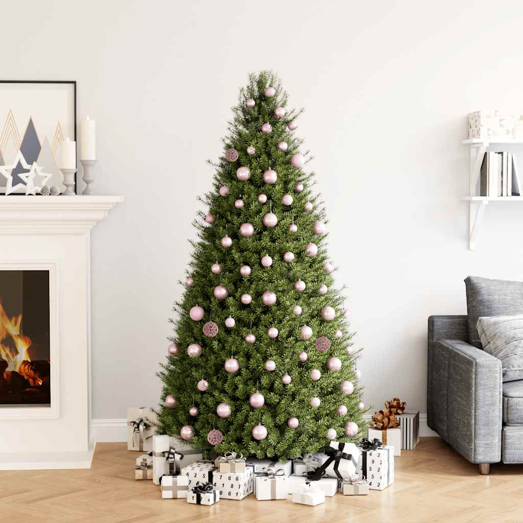 vidaXL Conjunto de bolas de natal 100 pcs 3/4/6 cm dourado