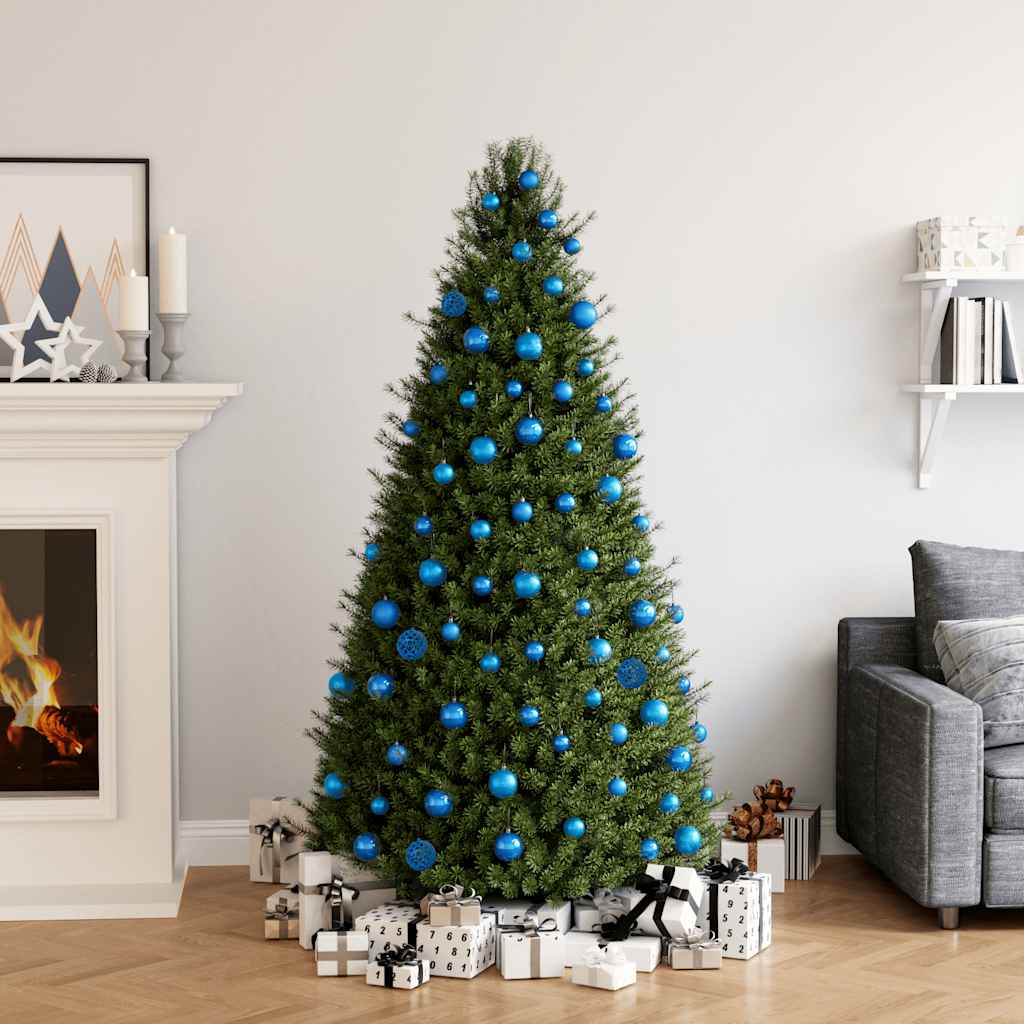 vidaXL Conjunto de bolas de natal 100 pcs 3/4/6 cm dourado