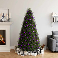 vidaXL Conjunto de bolas de natal 100 pcs 3/4/6 cm dourado